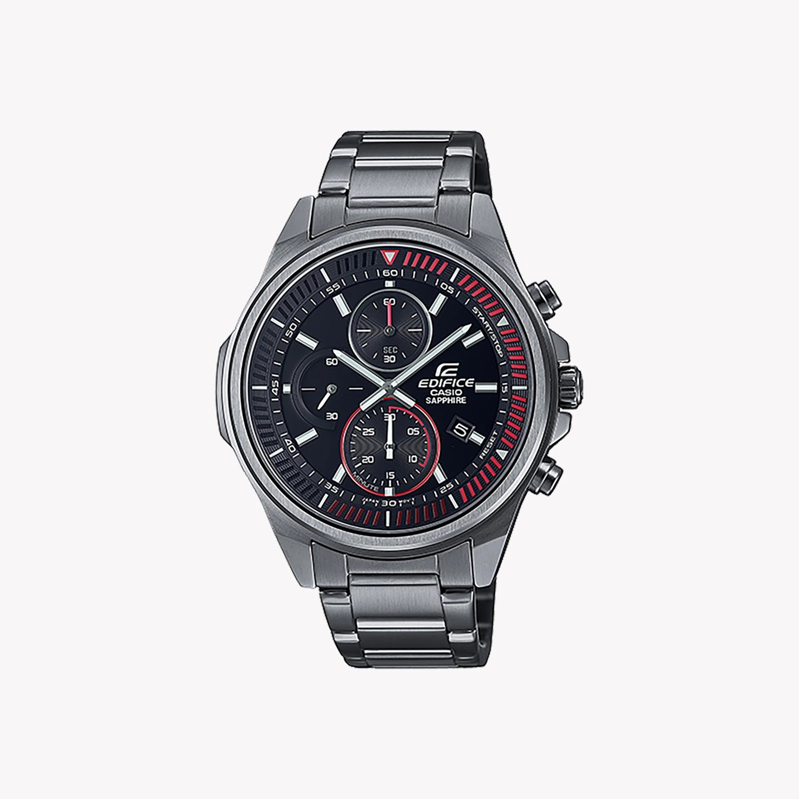 Timeless Elegance Men's Stainless Steel Watch, Black Dial | Efr-S572dc-1avu by i-watch