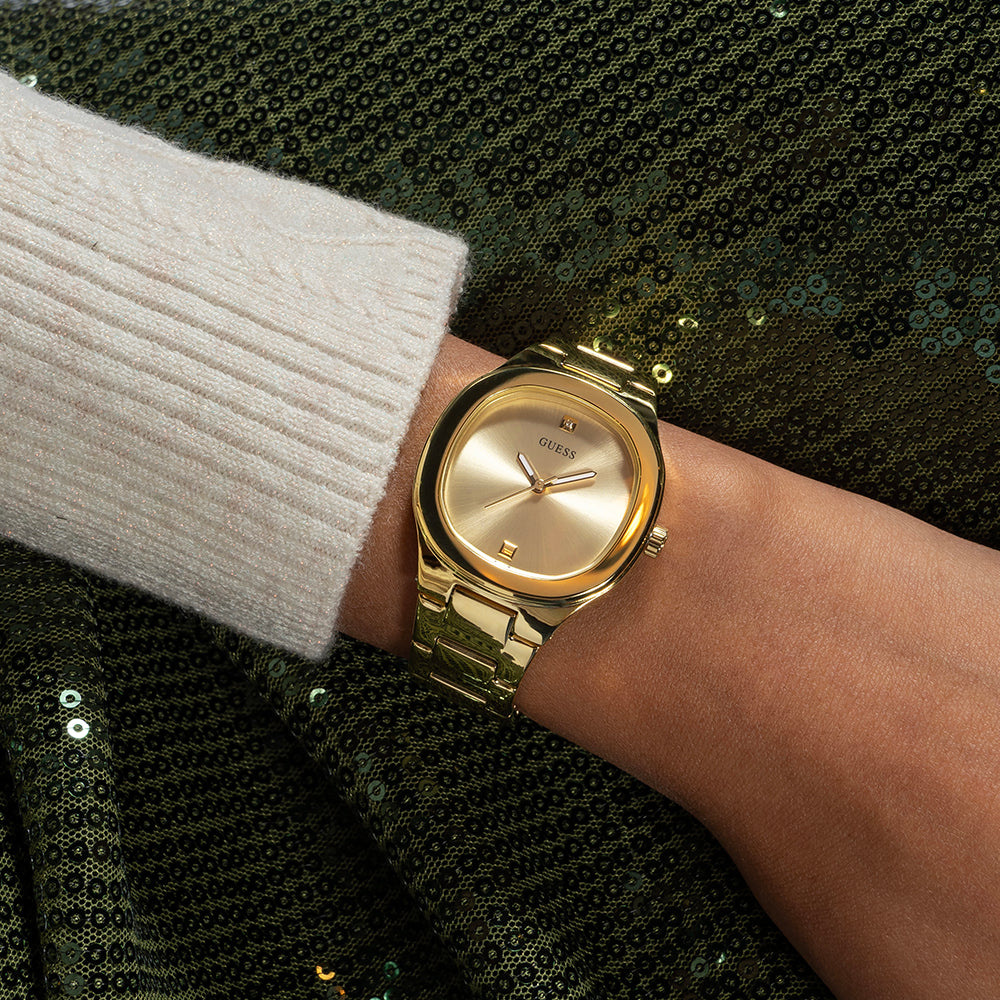 GUESS GW0615L2 GOLDEN GLOW - ELEGANT WOMEN'S TIMEPIECE WITH CHAMPAGNE DIAL & STAINLESS STEEL BAND-i-Watch-5