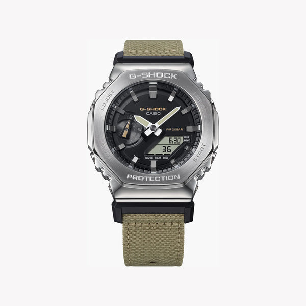 Casio G-Shock Gm-2100c-5adr Oak - Dynamic Olive Men's Watch With Sleek Silver Case And Black Dial by i-watch