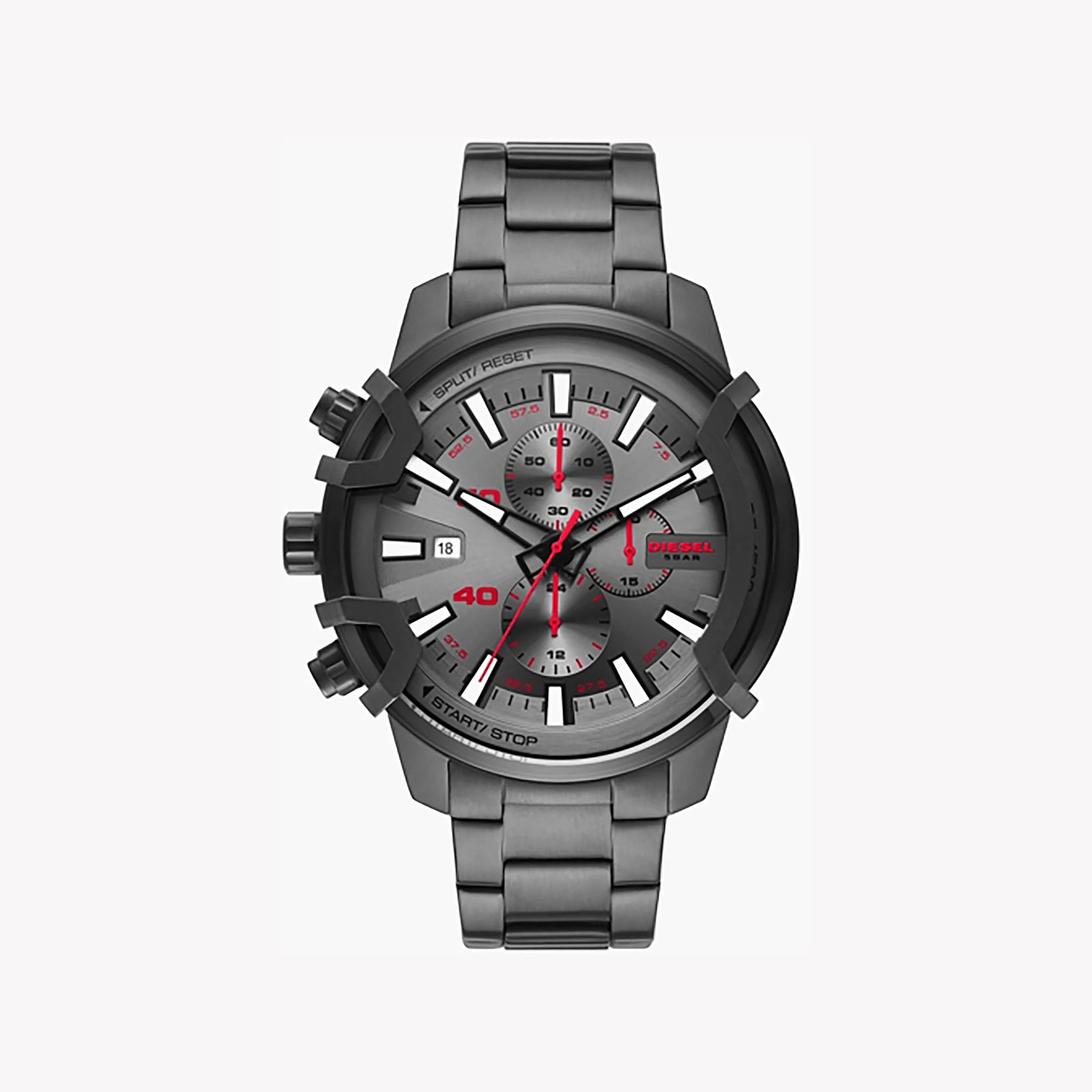 Diesel Men's Gun Stainless Steel Watch, Grey Dial | Dz4586 by i-watch