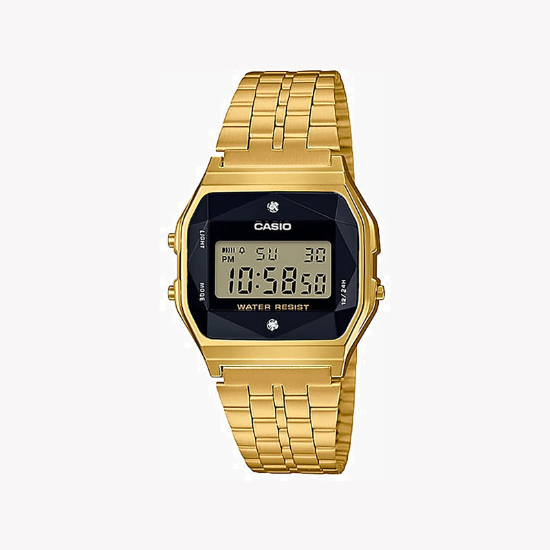 Casio A159wged-1df Sporty Elegance - Golden Digital Timepiece For Work & Play by i-watch