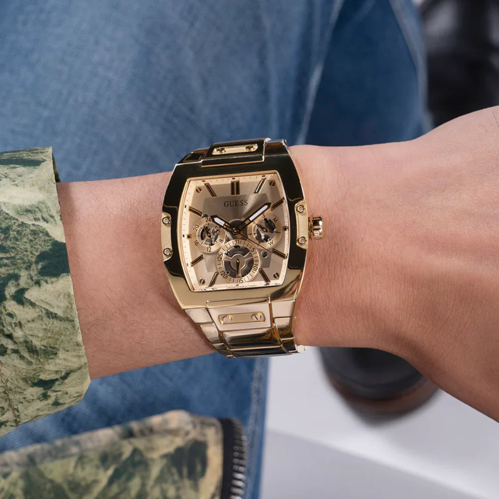 Guess Women's Gold Stainless Steel Watch, Gold Dial | Gw0456g2 by i-watch