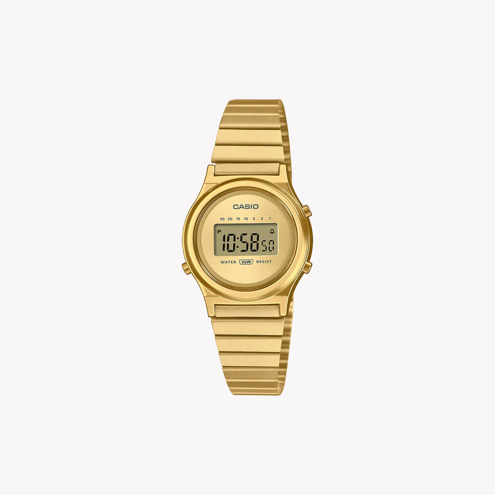 Casio Unisex Gold Resin & Stainless Steel Watch, Digital | La700weg-9a by i-watch
