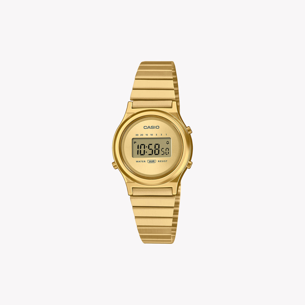 CASIO LA700WEG-9A GOLD ADVENTURER - STYLISH DIGITAL WATCH FOR MEN