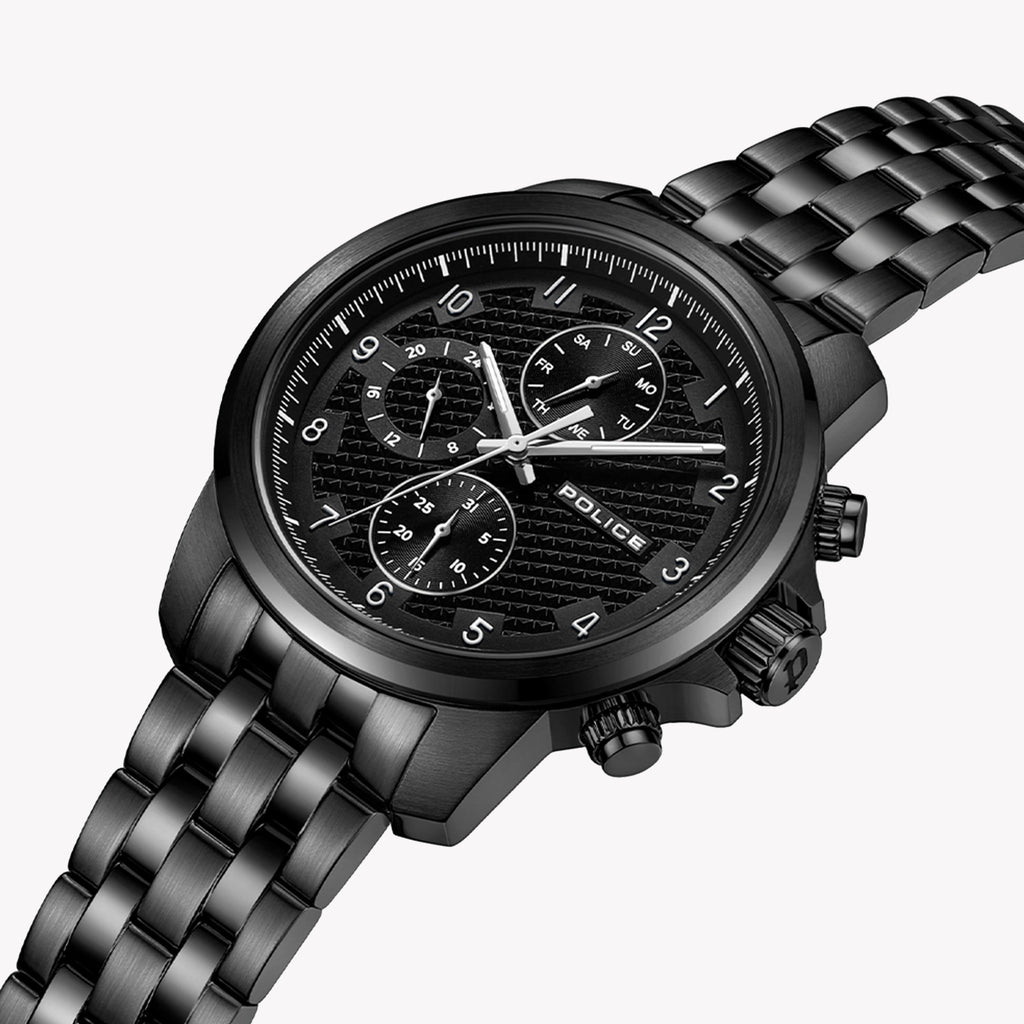 POLICE PEWJK0021504 - TIMELESS ELEGANCE MEN'S WATCH: STUNNING BLACK STAINLESS STEEL & QUARTZ PRECISION-i-Watch-2