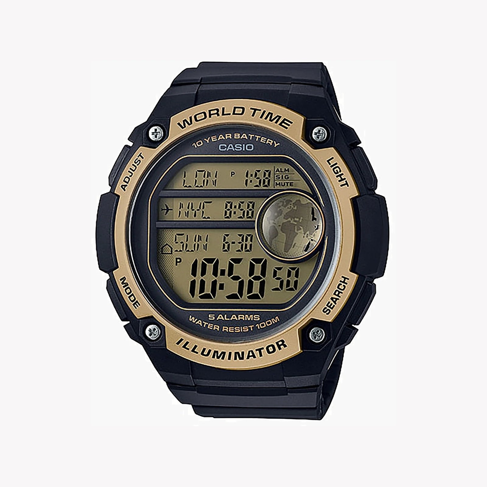 Casio Ae-3000w-9avdf Adventure Ready - Men's Sporty Multi-Functional Watch With Black Resin Band by i-watch
