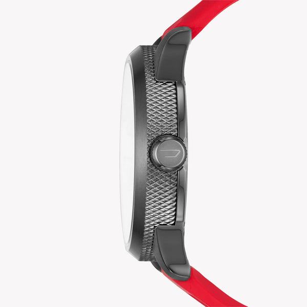 Diesel Men's Grey Silicone Watch, Red Band | Dz1806 by i-watch