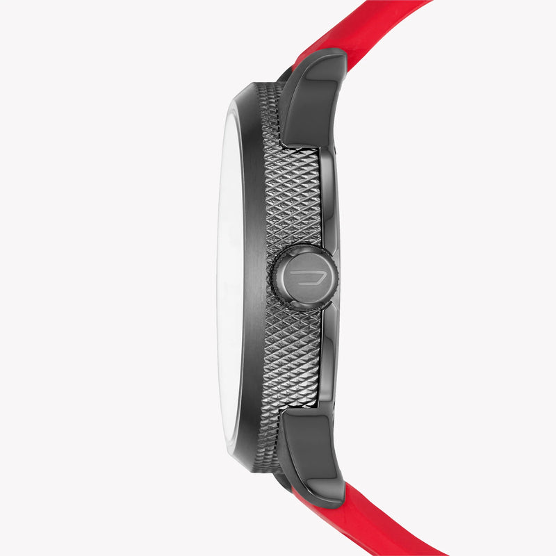 Diesel Men's Grey Silicone Watch, Red Band | Dz1806 by i-watch