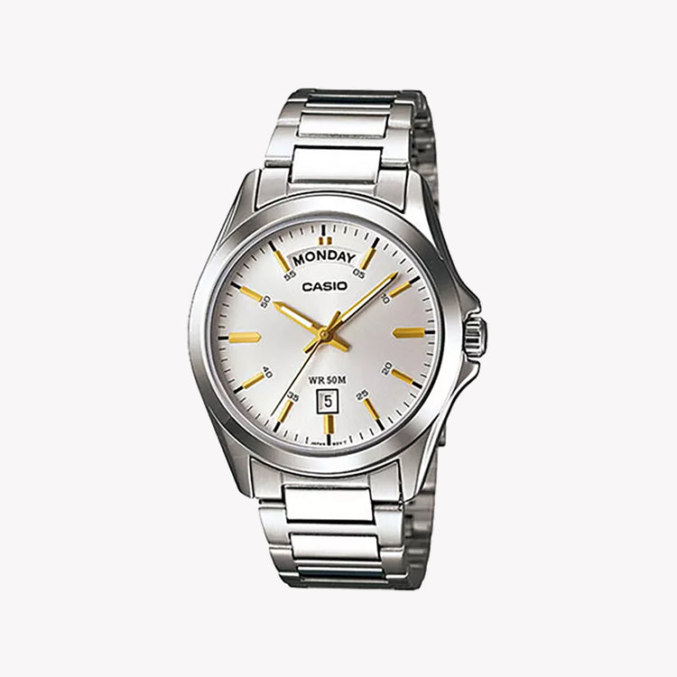 CASIO MTP-1370D-7A2VDF - TIMELESS ELEGANCE - MEN'S STAINLESS STEEL QUARTZ WATCH