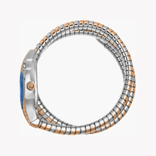 Just Cavalli Women's Two Tone Watch, Blue Dial | Jc1l193m0065 by i-watch
