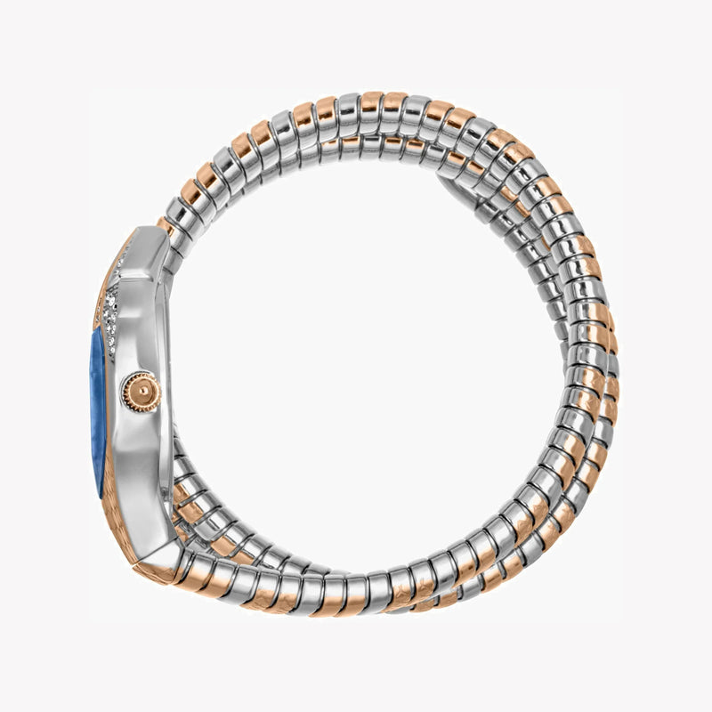 Just Cavalli Women's Two Tone Watch, Blue Dial | Jc1l193m0065 by i-watch