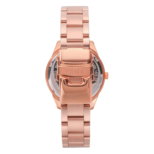 Zink Women's Watch With Rose Gold Stainless Steel Case And Rose Gold Stainless Steel Band by i-watch