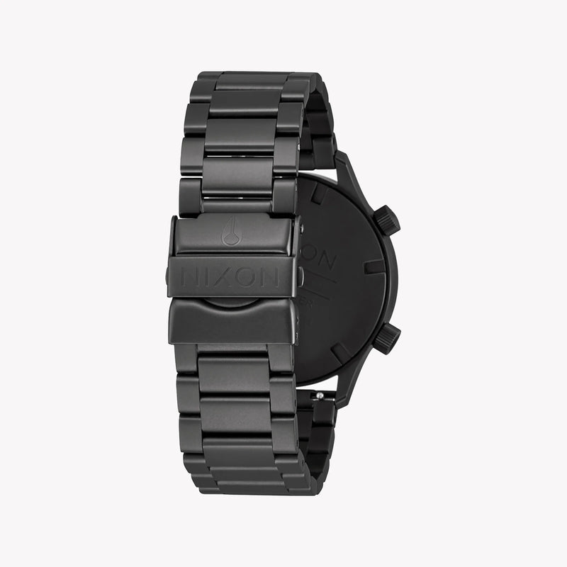 Nixon Men's Black Stainless Steel Watch, Green Dial | A1422-5290 by i-watch