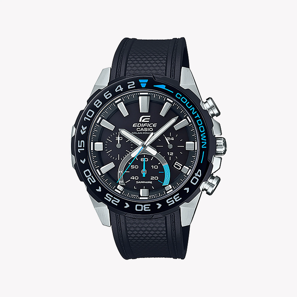 Casio Edifice Efs-S550pb-1avudf - Sporty Adventurer Chronograph Men's Watch With Black Dial & Resin Band by i-watch