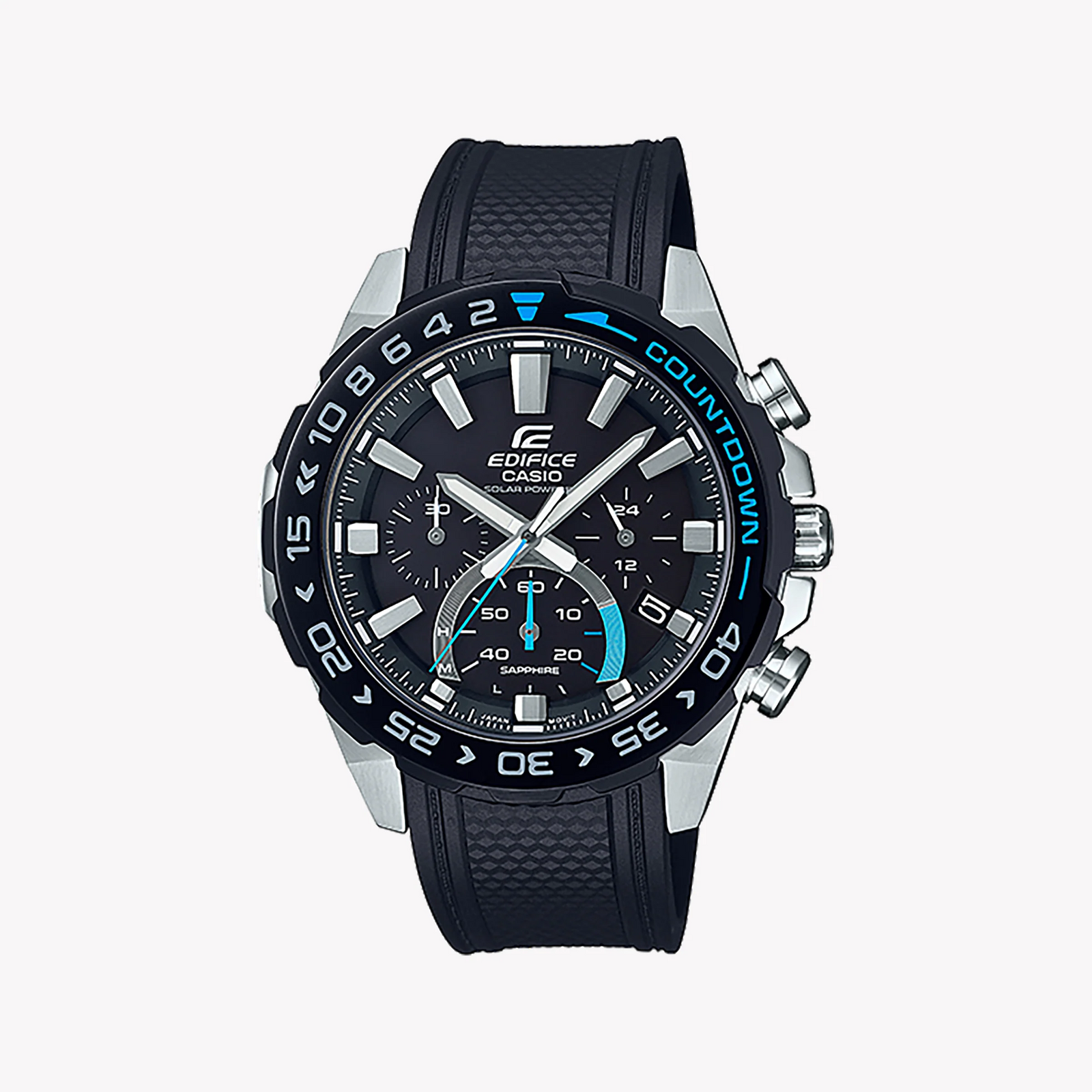 Casio Edifice Efs-S550pb-1avudf - Sporty Adventurer Chronograph Men's Watch With Black Dial & Resin Band by i-watch