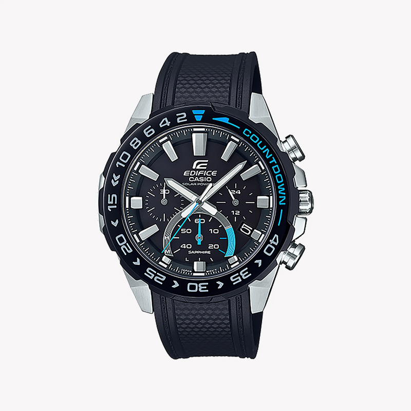 Casio Edifice Efs-S550pb-1avudf - Sporty Adventurer Chronograph Men's Watch With Black Dial & Resin Band by i-watch