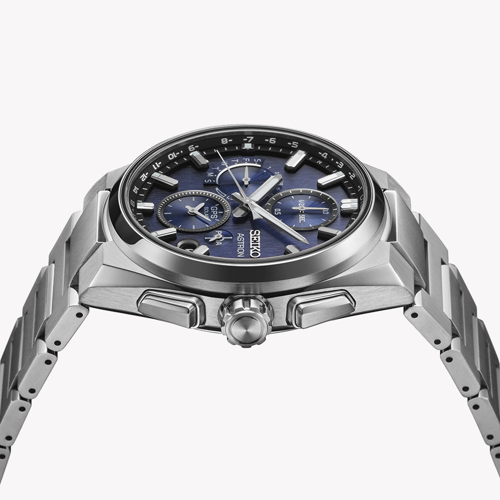 SEIKO ASTRON SSH161 GPS Solar Watch for Men - Blue Dial-i-Watch-2