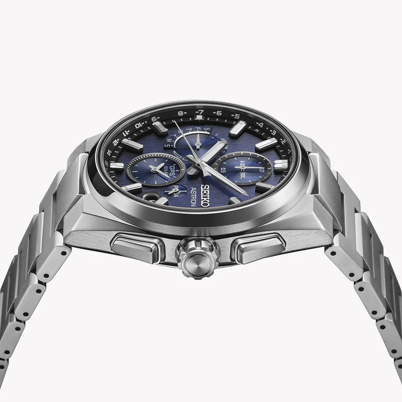 Seiko Astron Men's Silver Stainless Steel, Blue Dial | Ssh161 by i-watch