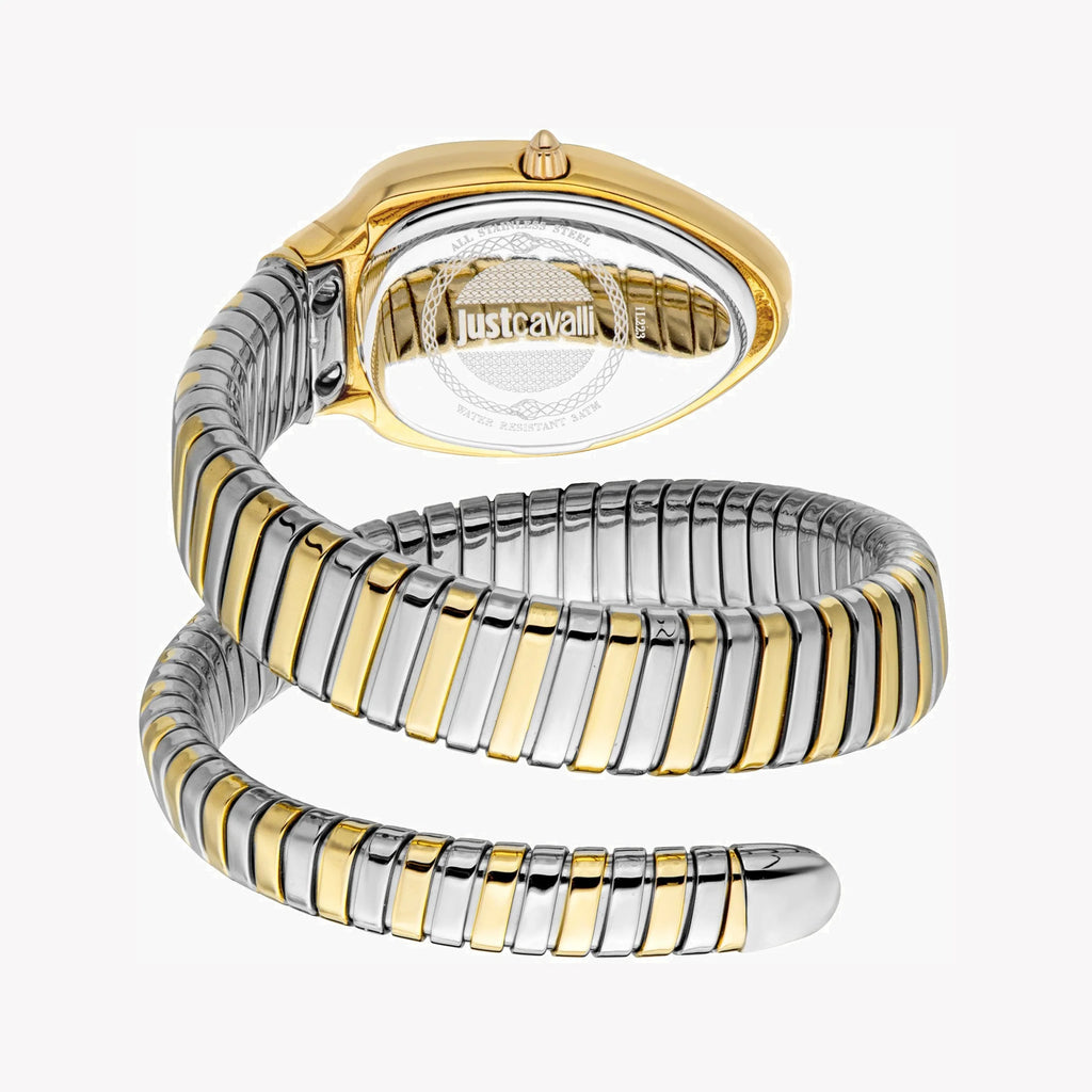 JUST CAVALLI Women's Watch with Gold Stainless Steel Case and Silver & Gold Stainless Steel Band-i-Watch-3