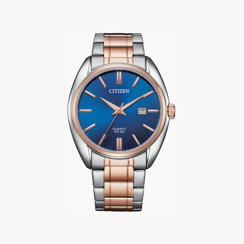 Citizen Men's Rosegold & Blue Watch, Stainless Steel | Bi5104-57l by i-watch