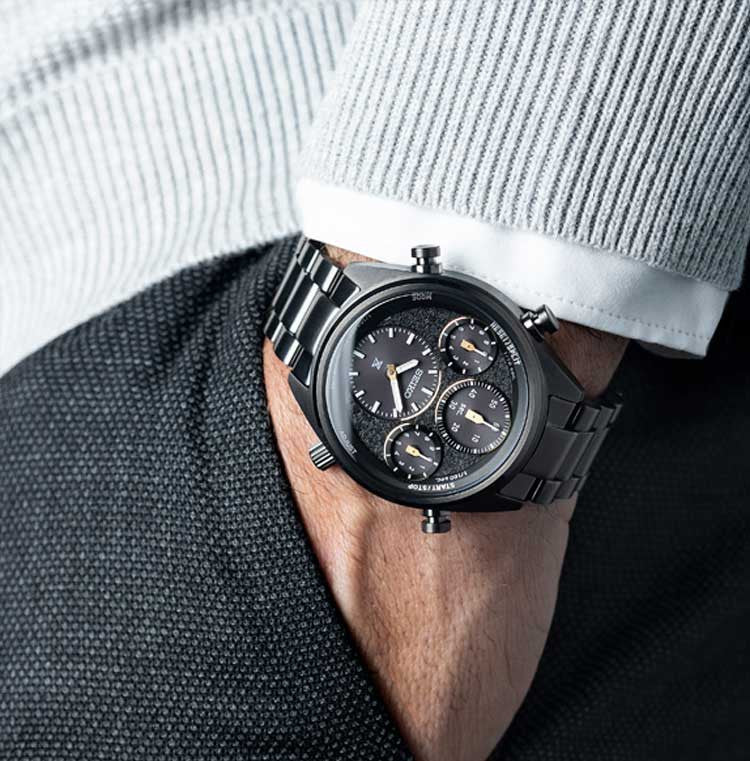 Seiko Prospex SFJ007P1 Men's Solar Watch - Rugged Black Design-i-Watch-4