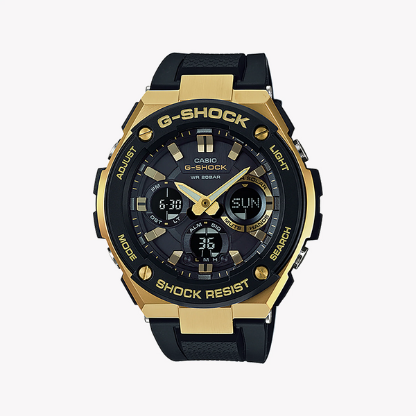 Casio G-Shock Gst-S100g-1adr Bold Elegance - Men's Rugged Timepiece In Gold & Black by i-watch