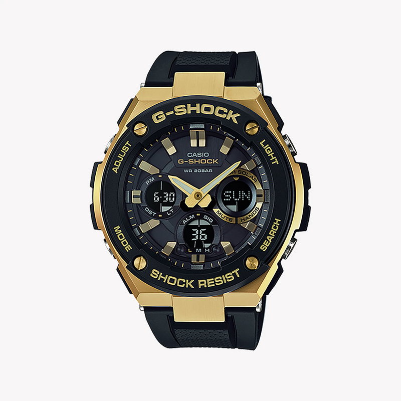 Casio G-Shock Gst-S100g-1adr Bold Elegance - Men's Rugged Timepiece In Gold & Black by i-watch