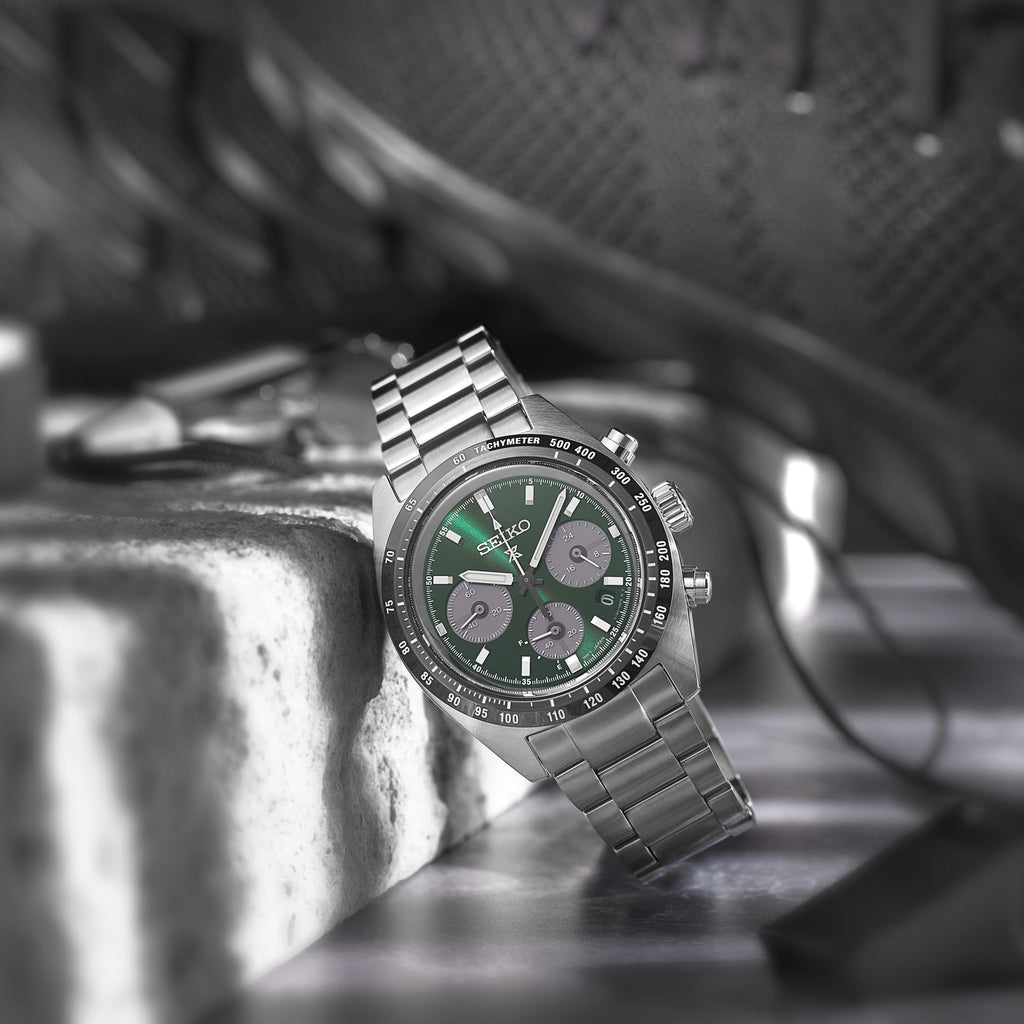 SEIKO PROSPEX SSC933P1 Men's Solar Diver Watch, Green Dial-i-Watch-4