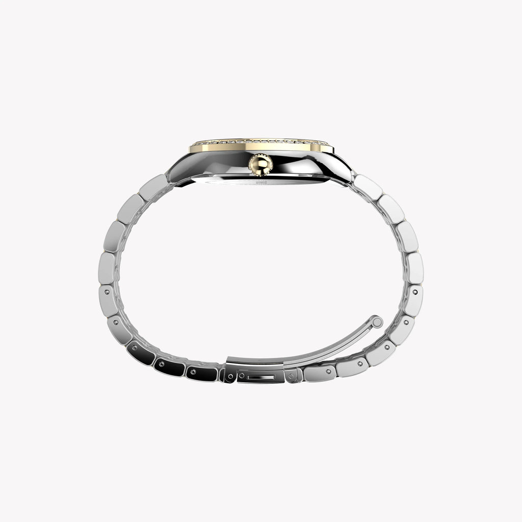 TIMEX CUSHION TWO-TONE WATCH - SPARKLING ELEGANCE FOR THE MODERN WOMAN-i-Watch-5