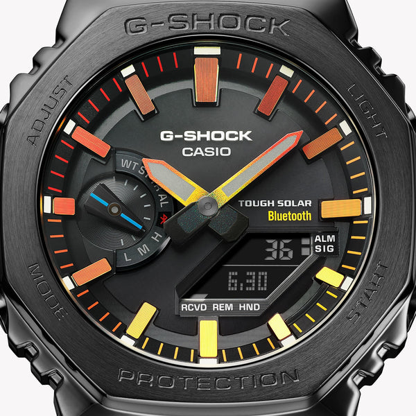 Casio Men's Black Stainless Steel Watch, Black Dial | Gm-B2100bpc-1aer by i-watch