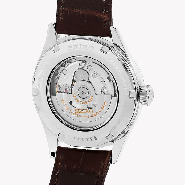Seiko Men's Stainless Steel Watch, Brown Leather Band | Spb093j1 by i-watch