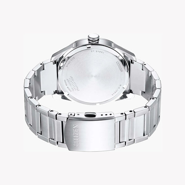 Citizen Eco-Drive Aw0081-89l - Modern Classic - Men's Silver Stainless Steel Watch With Blue Dial by i-watch