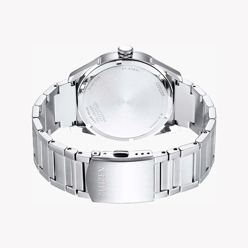 Citizen Eco-Drive Aw0081-89l - Modern Classic - Men's Silver Stainless Steel Watch With Blue Dial by i-watch