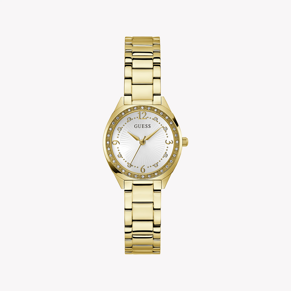 Guess Women's Gold Watch, White Dial | Gw0767l2 by i-watch