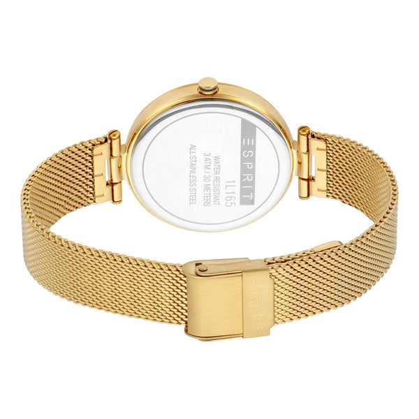 Esprit Women's Watch With Gold Stainless Steel Case And Gold Stainless Steel Band by i-watch