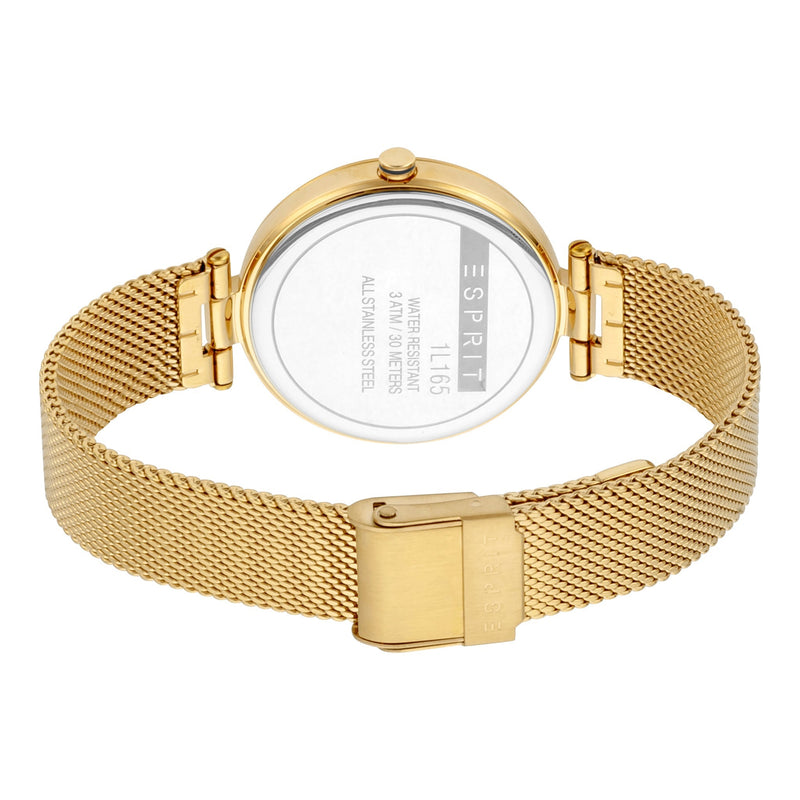 Esprit Women's Watch With Gold Stainless Steel Case And Gold Stainless Steel Band by i-watch