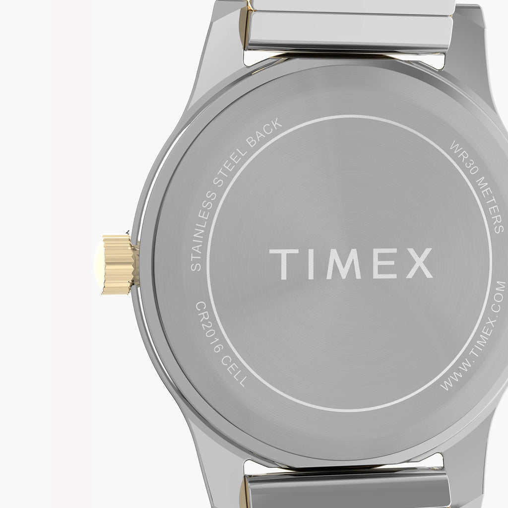 TIMEX TWO-TONE CHARM - ELEGANT WOMEN’S SEMI BANGLE WATCH WITH CRYSTAL ACCENTS-i-Watch-4