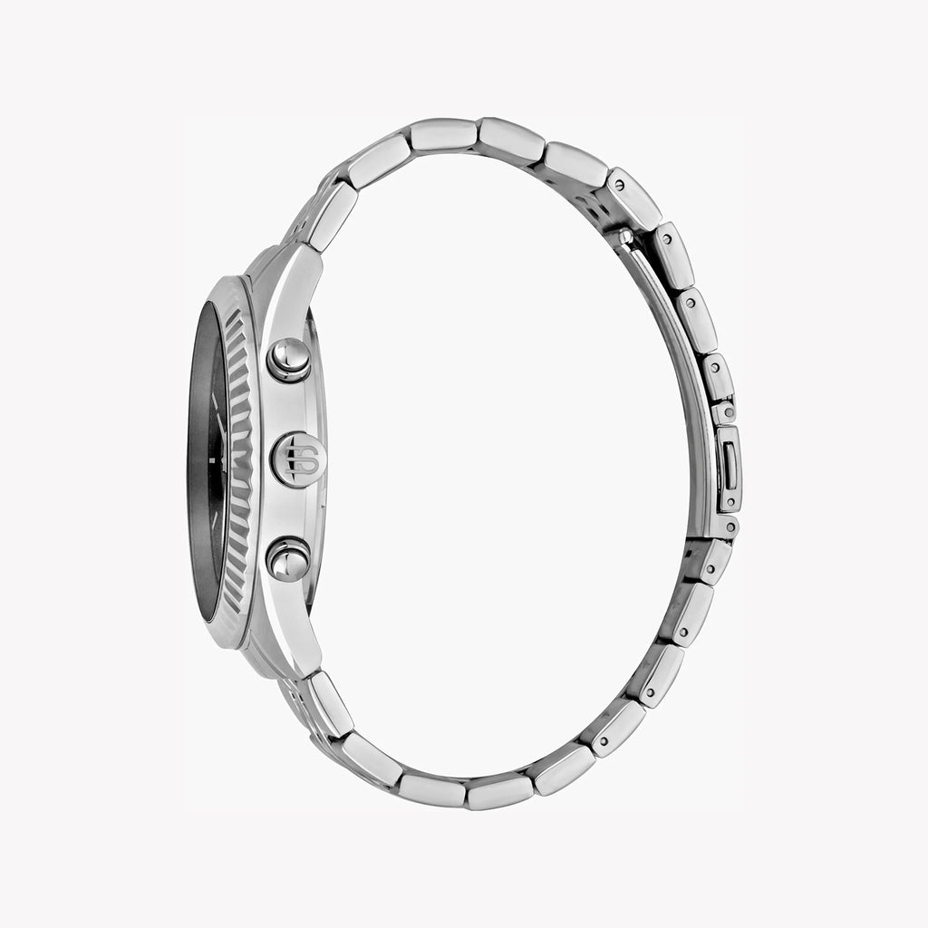 ESPRIT ELEGANCE 44MM MEN'S WATCH - STYLISH SILVER STAINLESS STEEL & BLACK DIAL-i-Watch-2