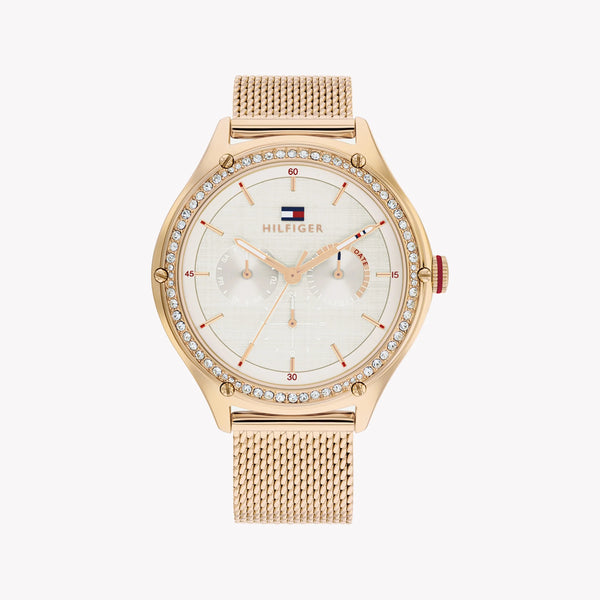 Tommy Hilfiger Men's Rose Gold Watch, White Dial | 1692168 by i-watch