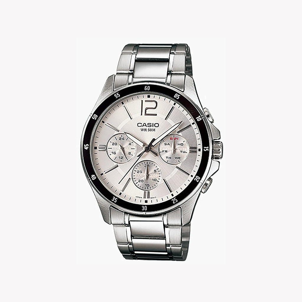 CASIO MTP-1374D-7AVDF - TIMELESS PRECISION MEN'S WATCH WITH STAINLESS STEEL BRACELET AND CHRONOGRAPH-i-Watch-4