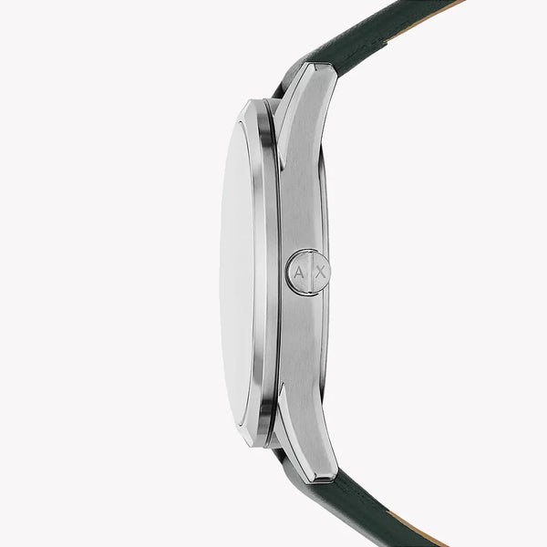 Armani Exchange Women's Green Leather Watch, Black Dial | Ax1883 by i-watch