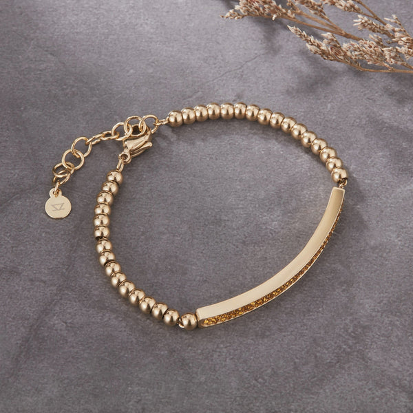 Zink Women's Gold Stainless Steel Bracelet | Zfbr011g