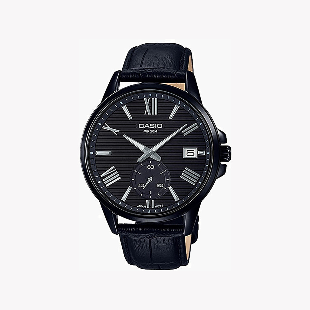 CASIO MTP-EX100BL-1AVDF BOLD ADVENTURER - MEN'S SPORTY BLACK STAINLESS STEEL WATCH