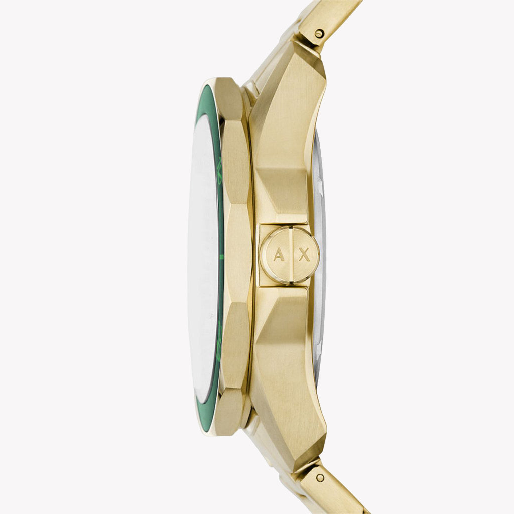 ARMANI EXCHANGE AX1951 - BOLD GOLD & GREEN MEN'S WATCH - STRIKING STYLE & FUNCTIONALITY-i-Watch-2