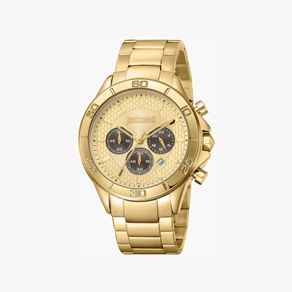 Just Cavalli Men's Gold Alloy Steel Watch, Champagne Dial | Jc1g261m0065 by i-watch