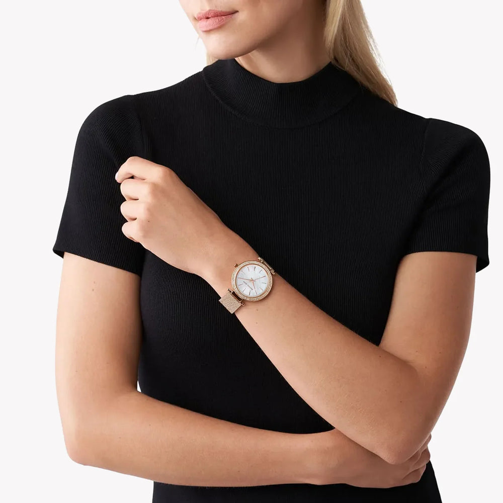 Michael Kors Women's Rose Gold Watch, White Dial | Mk4519 by i-watch