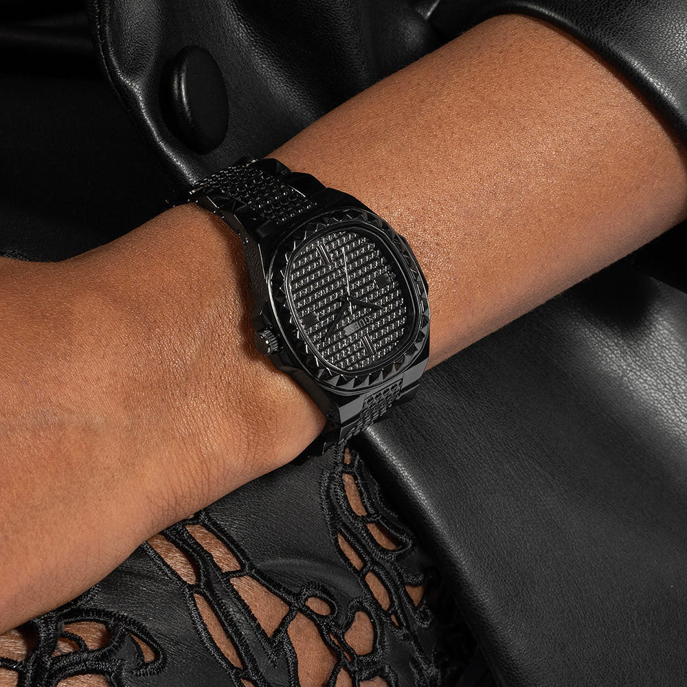 GUESS GW0601L2 BLACK ELEGANCE - STUNNING WOMEN'S WATCH WITH STAINLESS STEEL BAND-i-Watch-5