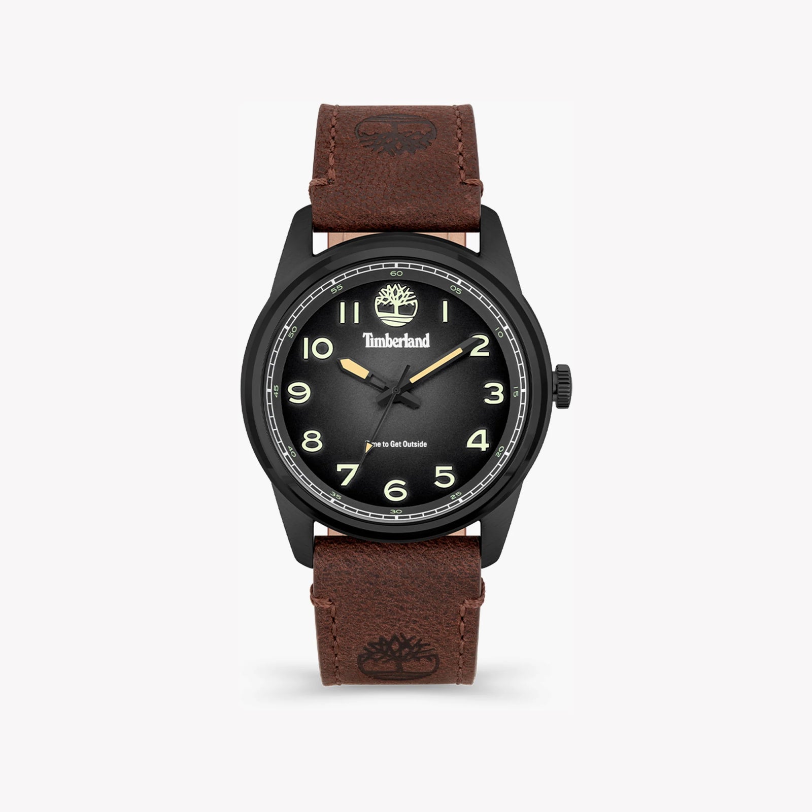 Timberland Men's Black Stainless Steel Watch, Brown Leather | Tdwga2152104 by i-watch