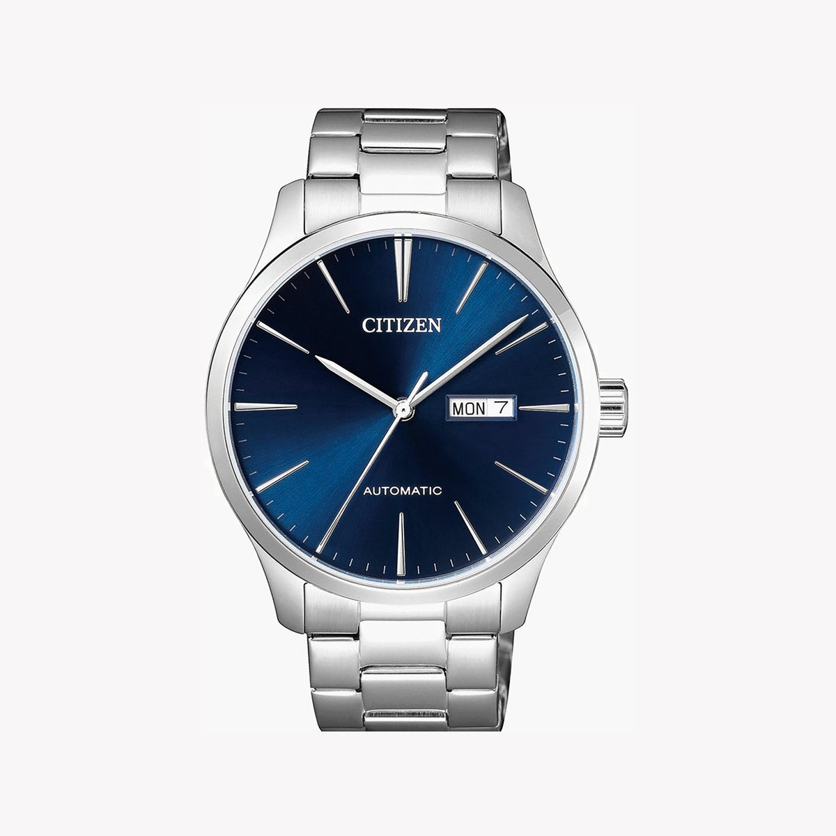 CITIZEN NH8350-83L BOLD PRECISION - STYLISH AUTOMATIC MEN'S WATCH WITH BLUE DIAL & STAINLESS STEEL BAND