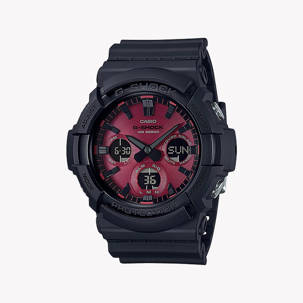 Casio G-Shock Gas-100ar-1adr - Rugged Elegance Men's Watch With Black Resin Band & Digital Dial by i-watch